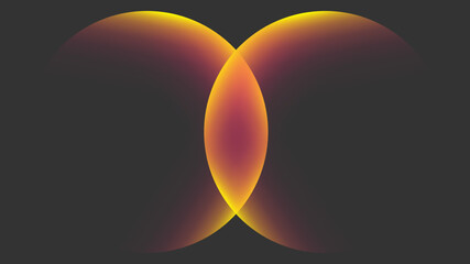 Cover templates set with vibrant gradient round shapes. Futuristic abstract backgrounds with planet sphere for your graphic design. Vector illustration