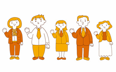 ビジネスパーソンのセット　案内