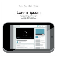 Vector illustration, flat style. Email marketing concept design.