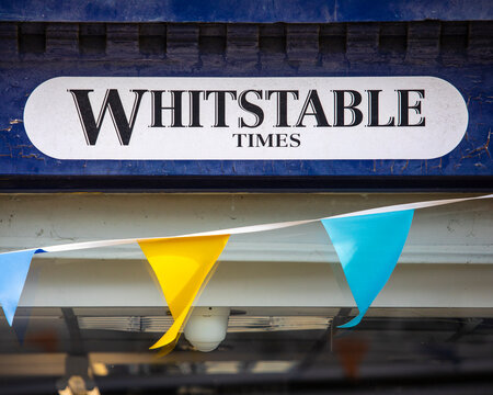 Whitstable Times Sign in Whitstable, Kent