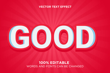 Creative 3d editable text effect good