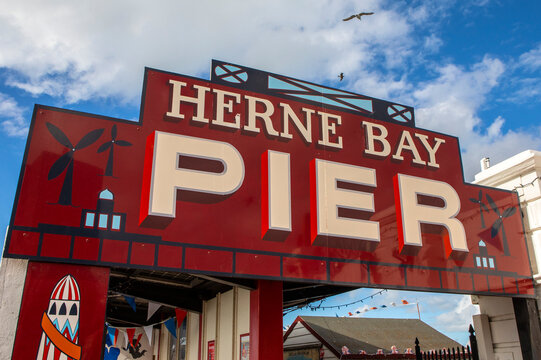 Herne Bay Pier in Kent, UK