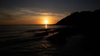 Obraz premium sunset at the beach