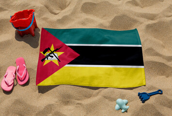 Beach Towel - Flag of Mozambique