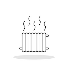 Radiator icon in trendy flat style. Heater symbol for your web site design, logo, app, UI Vector EPS 10.