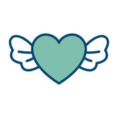 heart - valentine icon vector design template