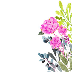 watercolor flower backgrounds. Invitation frame rose flower design. Watercolor save date card. Summer country style. Isolated