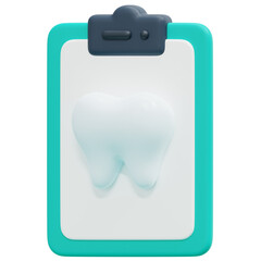 dental record 3d render icon illustration