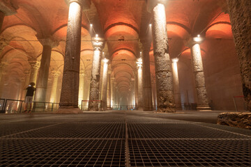 Basilica Cistern. Travel to Istanbul background photo.