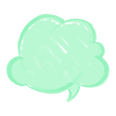 vector illustration Speech Bubbles Hand Drawn