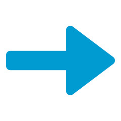 Obraz premium right blue arrow