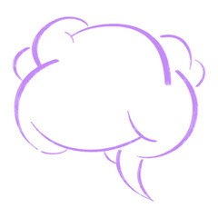 illustration Speech Bubbles Hand Drawn