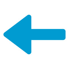 left blue arrow