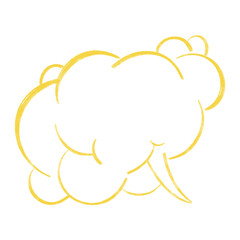 illustration Speech Bubbles Hand Drawn