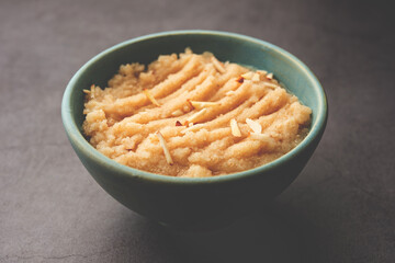Khas Khas ka Halwa also called Post Halva or sheera or sooji made using poppy seeds, ghee and sugar