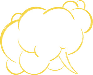 illustration Speech Bubbles Hand Drawn