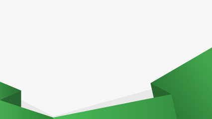 white and green background template with flat design © Anwar Design