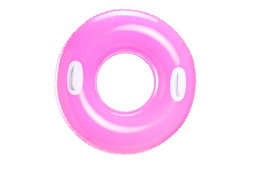 Stufio shot of a pink swimming ring