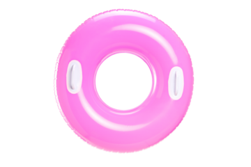Stufio shot of a pink swimming ring