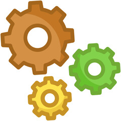 Cogs Vector Icon 