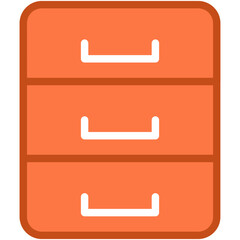 Chest of Drawers Vector Icon