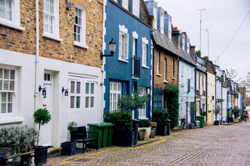 Naklejka premium street in the town