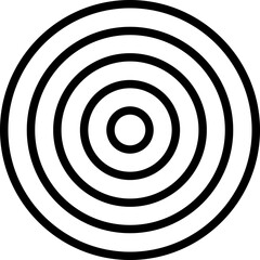 Dartboard Vector Icon 
