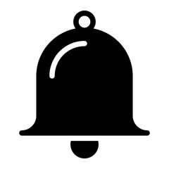 alarm bell glyph icon
