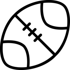 Rugby Vector Icon