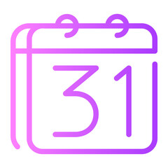 calendar gradient icon