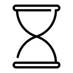 hourglass line icon