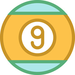 Billiard Ball Vector Icon