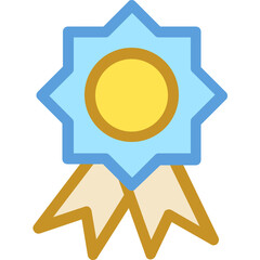 Ribbon Badge Vector Icon