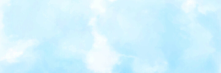 Delicate blue sky, soft white clouds. Blue sky with beautiful natural white clouds