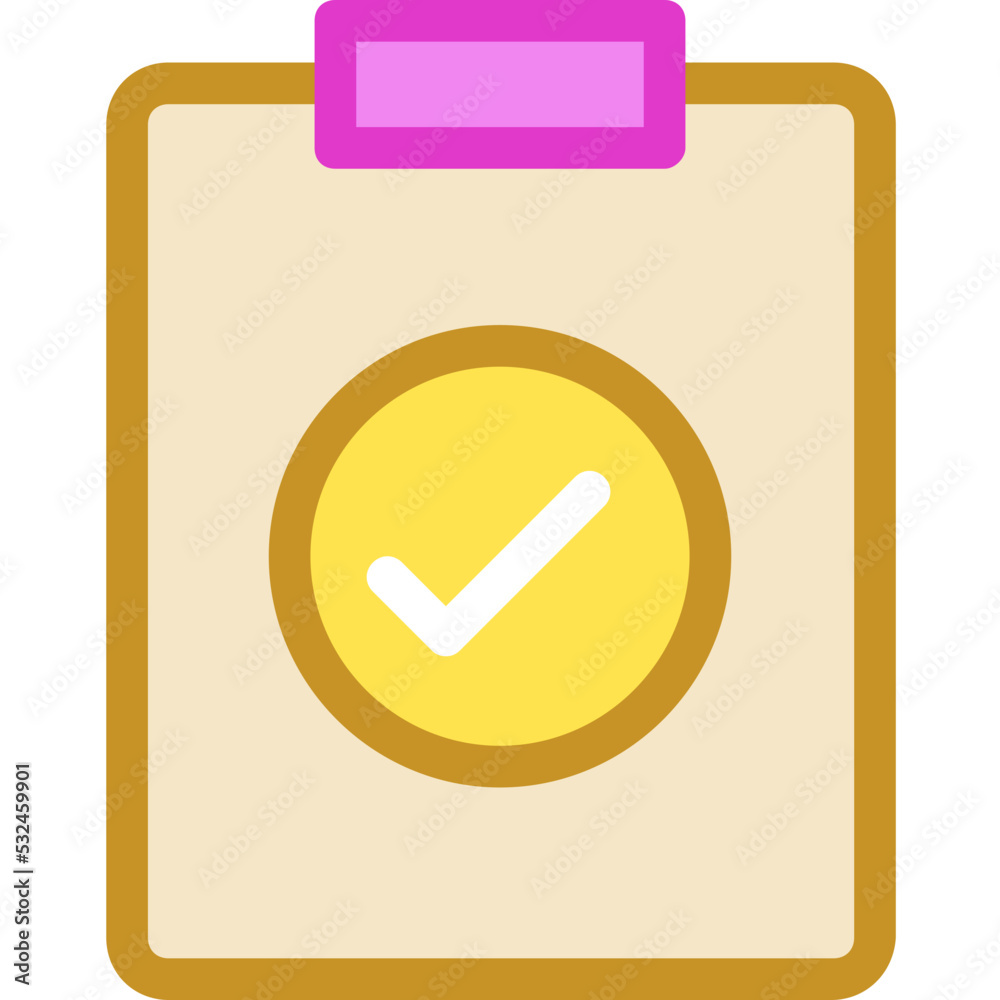 Poster checklist vector icon