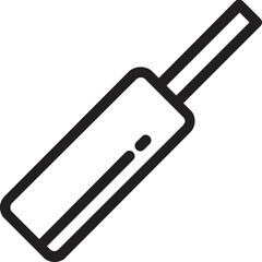Cricket Bat Vector Icon