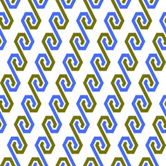 Artistic trendy vector seamless geometric pattern design of abstract shapes for printing and textile. Elegant all over repeat texture background