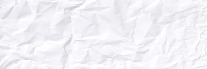 Paper texture Crumpled White. Top view.