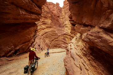 Natural amphitheater in the Quebrada de las Conchas, Cafayate, Argentina