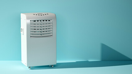 portable air conditioner with copy space