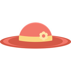 Beach Hat Vector Icon