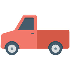 Pickup Truck Vector Icon 