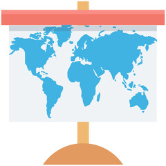 Projection Screen Vector Icon