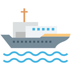 Obraz premium Ship Vector Icon