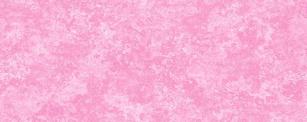 Seamless light pastel pink plaster wall background texture. Abstract painted stucco or cement panoramic backdrop for a girl's birthday banner, baby shower or nursery wallpaper pattern. 3D rendering..