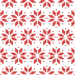 red sweater seamless pattern for Christmas projects
