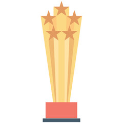 Star Trophy Vector Icon 