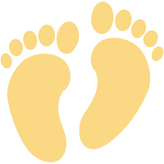 Foot Prints Vector Icon 