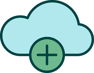 Obraz premium Cloud Storages icon