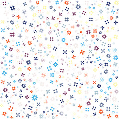 Abstract Bauhaus geometric pattern background. Color art design. Colorful Bauhaus pattern background design. Vector pattern design. 